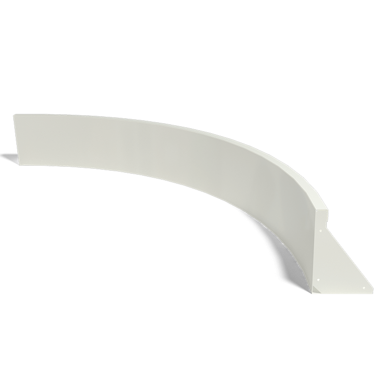 Muro di contenimento in acciaio - Curva interna - 150 x 150 x 30 cm