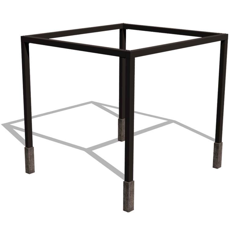 Pergola in acciaio - Quadrata - 324 x 300 x 230 cm