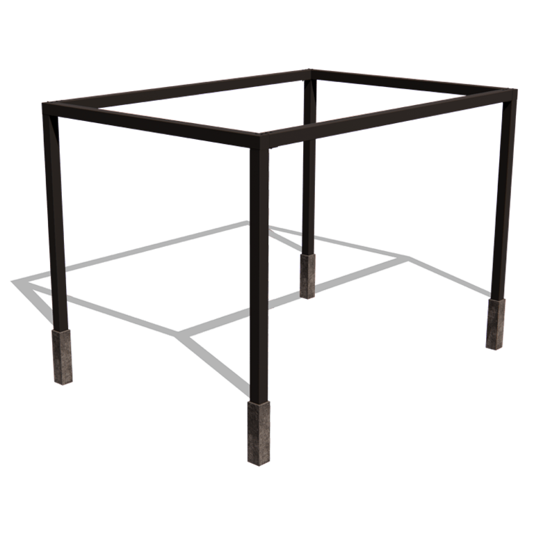 Pergola in acciaio - Quadrata - 424 x 300 x 230 cm