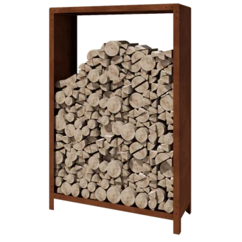 Portalegna in acciaio corten - Indiana - 120 x 40 x 180 cm