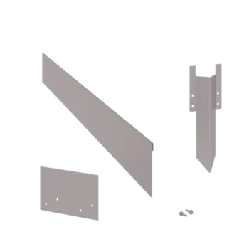 Bordura da giardino in acciaio zincato - Appiattita - Altezza 13 cm - Set completo 15 metro