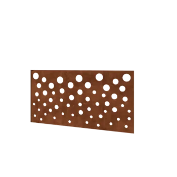 Recinzione in acciaio corten H - Panello B - 120 x 63,3 cm