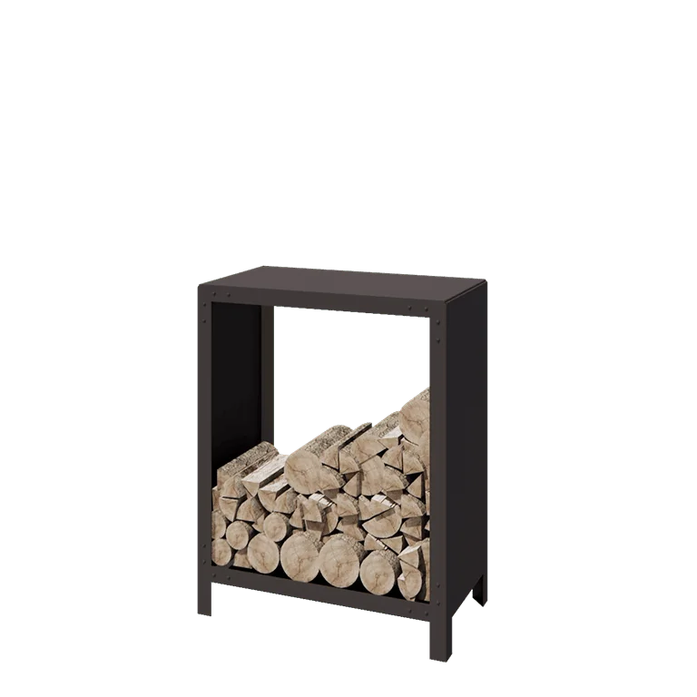 Portalegna in acciaio - Indiana - 80 x 40 x 100 cm - Altri colori RAL