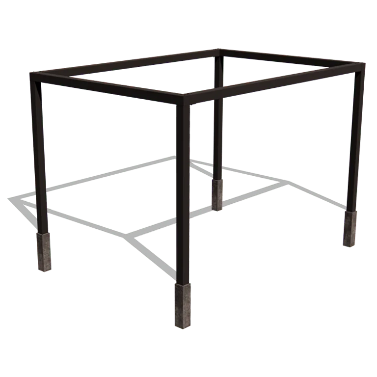 Pergola in acciaio - Quadrato - 424 x 300 x 230 cm - Altri colori RAL - Senza base in cemento