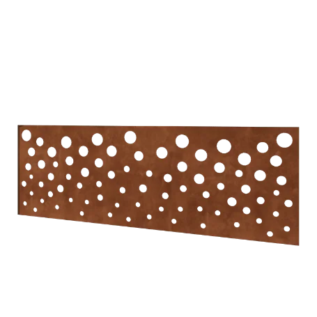 Recinzione in acciaio corten H - Panello B - 180 x 63,3 cm