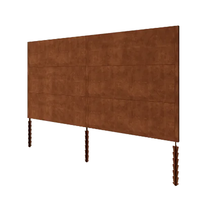 Recinzione in acciaio corten H3 - Set completo - 378 x 6 x 190 cm